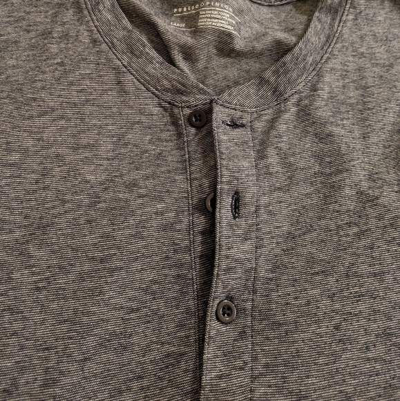 Public opinion light weight Henley size large men's - Picture 3 of 3